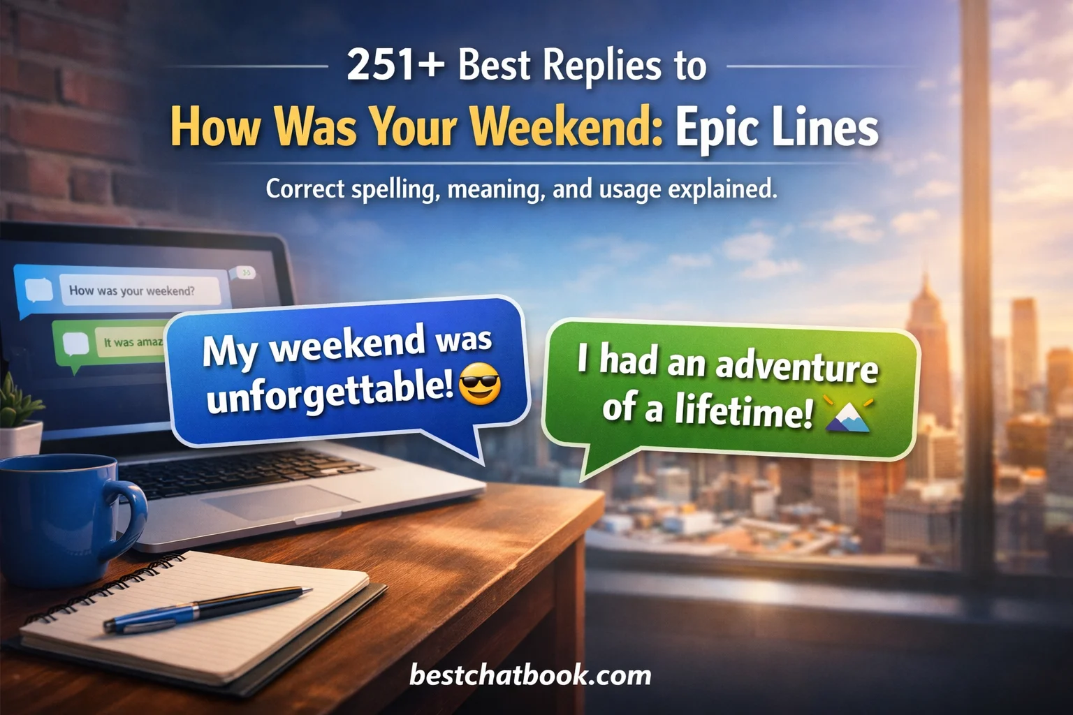 Best Replies to How Was Your Weekend: Epic Lines
