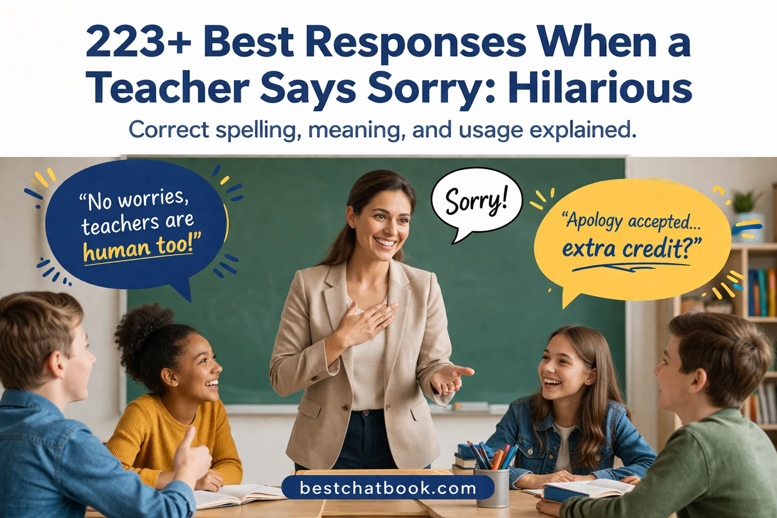 Best Responses When a Teacher Says Sorry: Hilarious