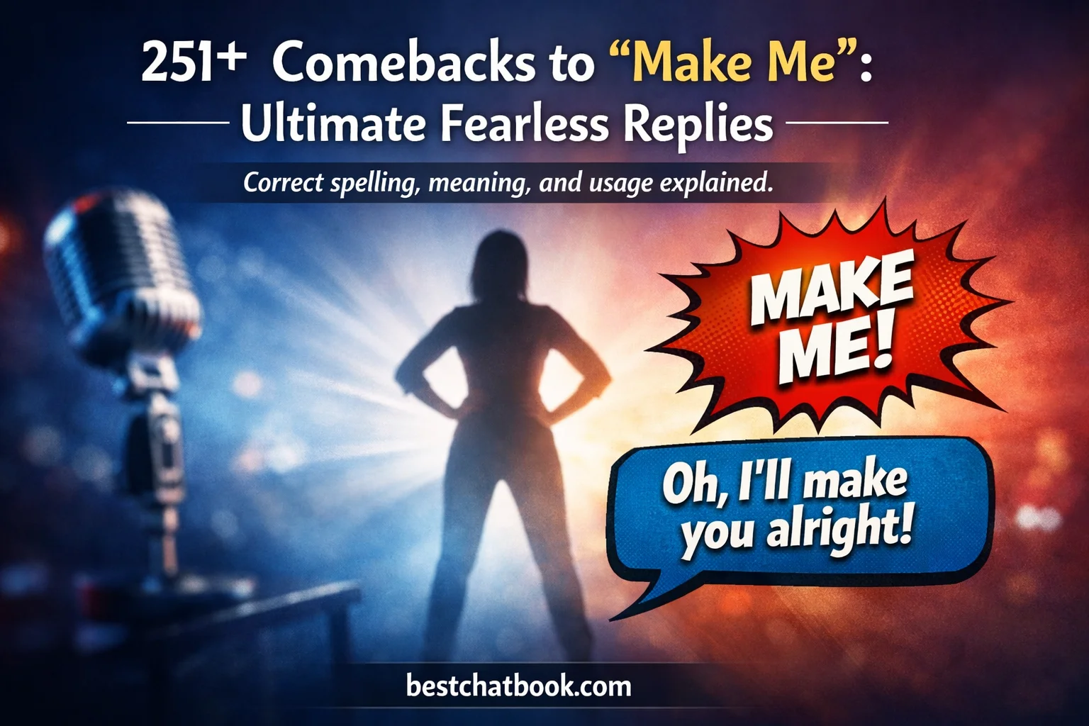 Comebacks to “Make Me”: Ultimate Fearless Replies