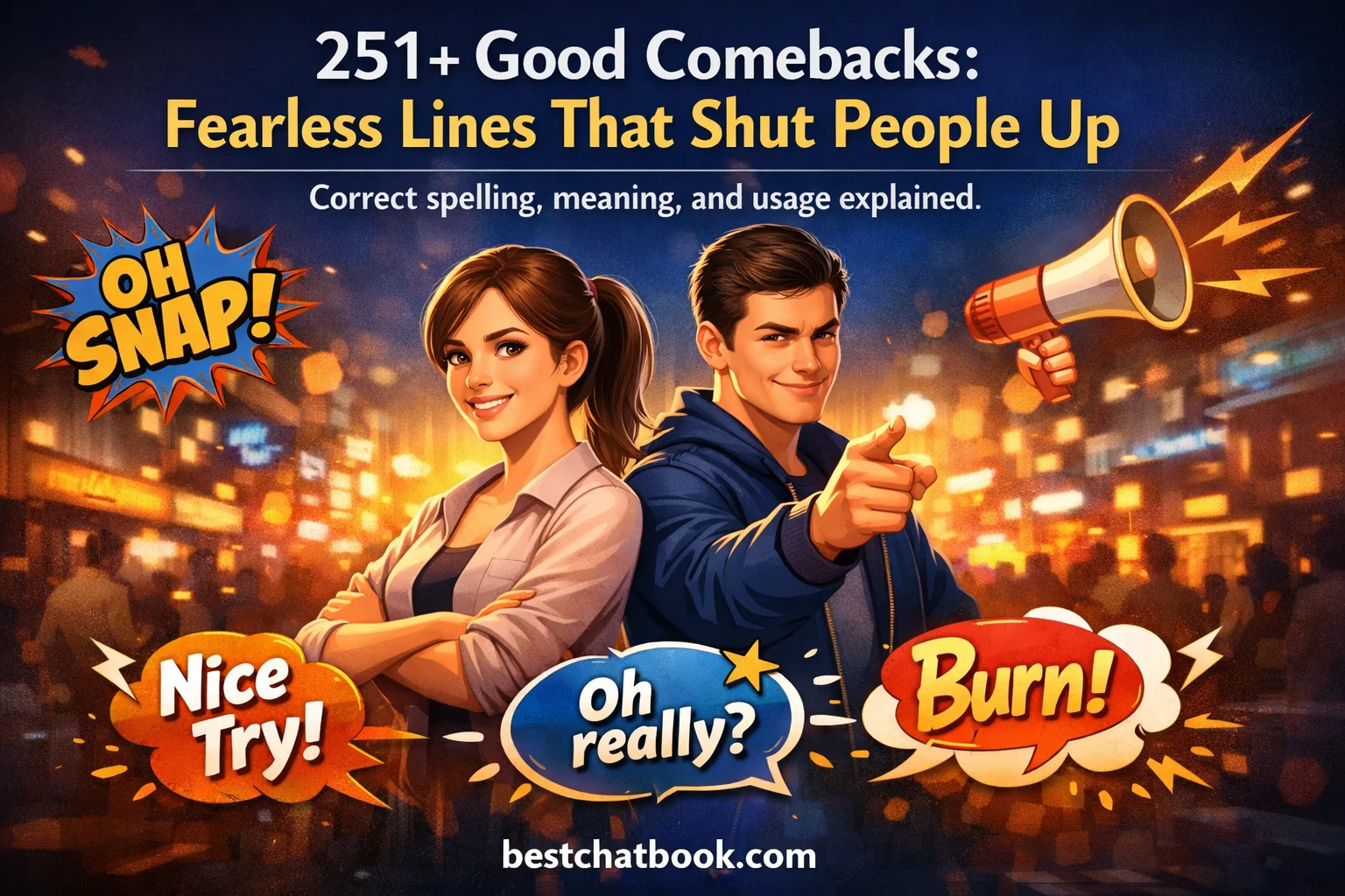 Good Comebacks: Fearless Lines That Shut People Up