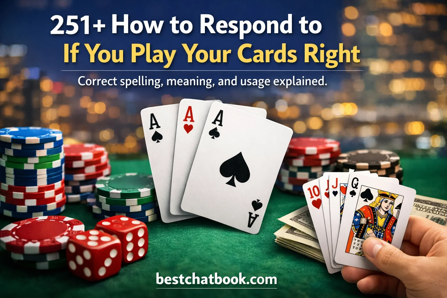 How to Respond to If You Play Your Cards Right
