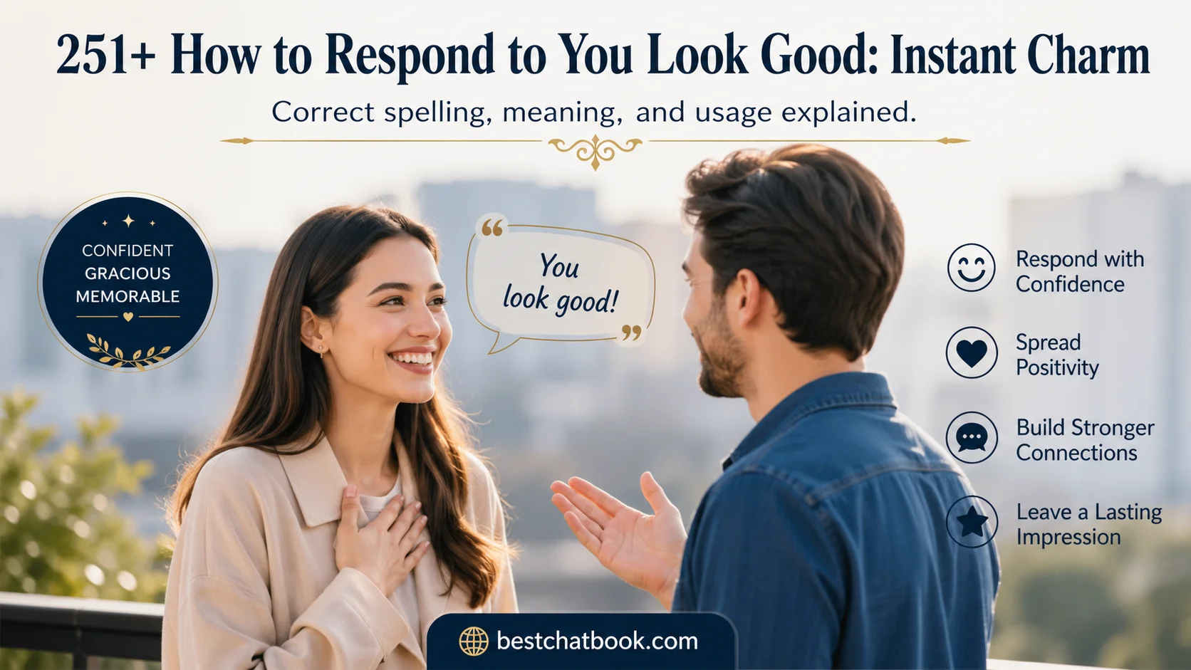How to Respond to You Look Good: Instant Charm