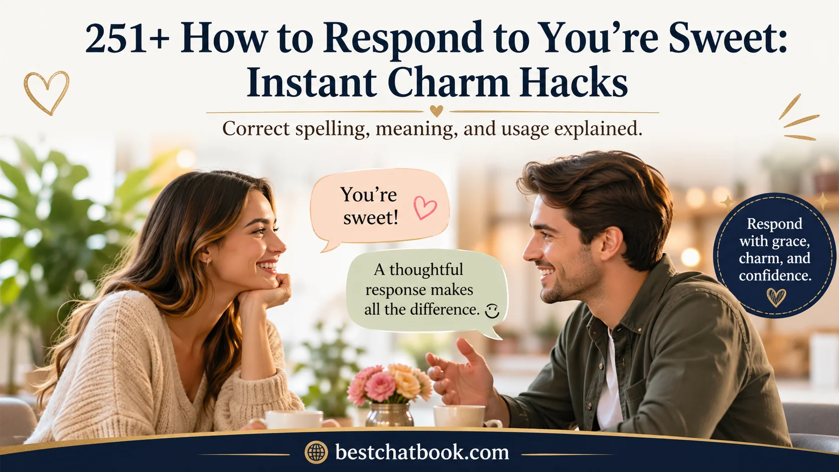 How to Respond to You’re Sweet: Instant Charm Hacks