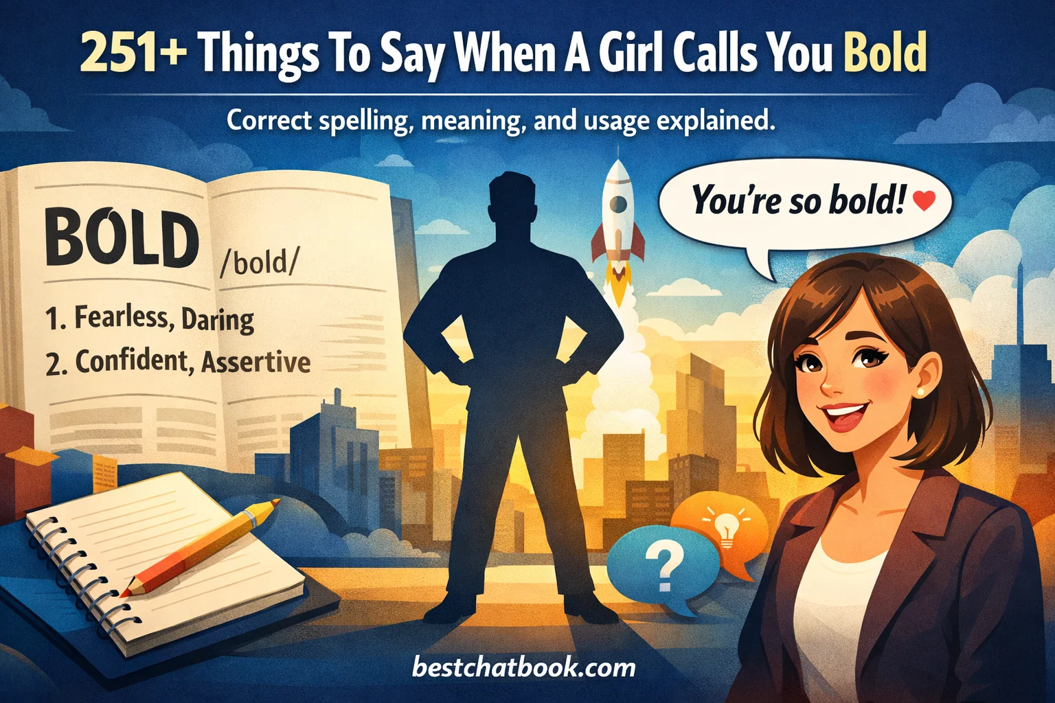 Things To Say When A Girl Calls You Bold