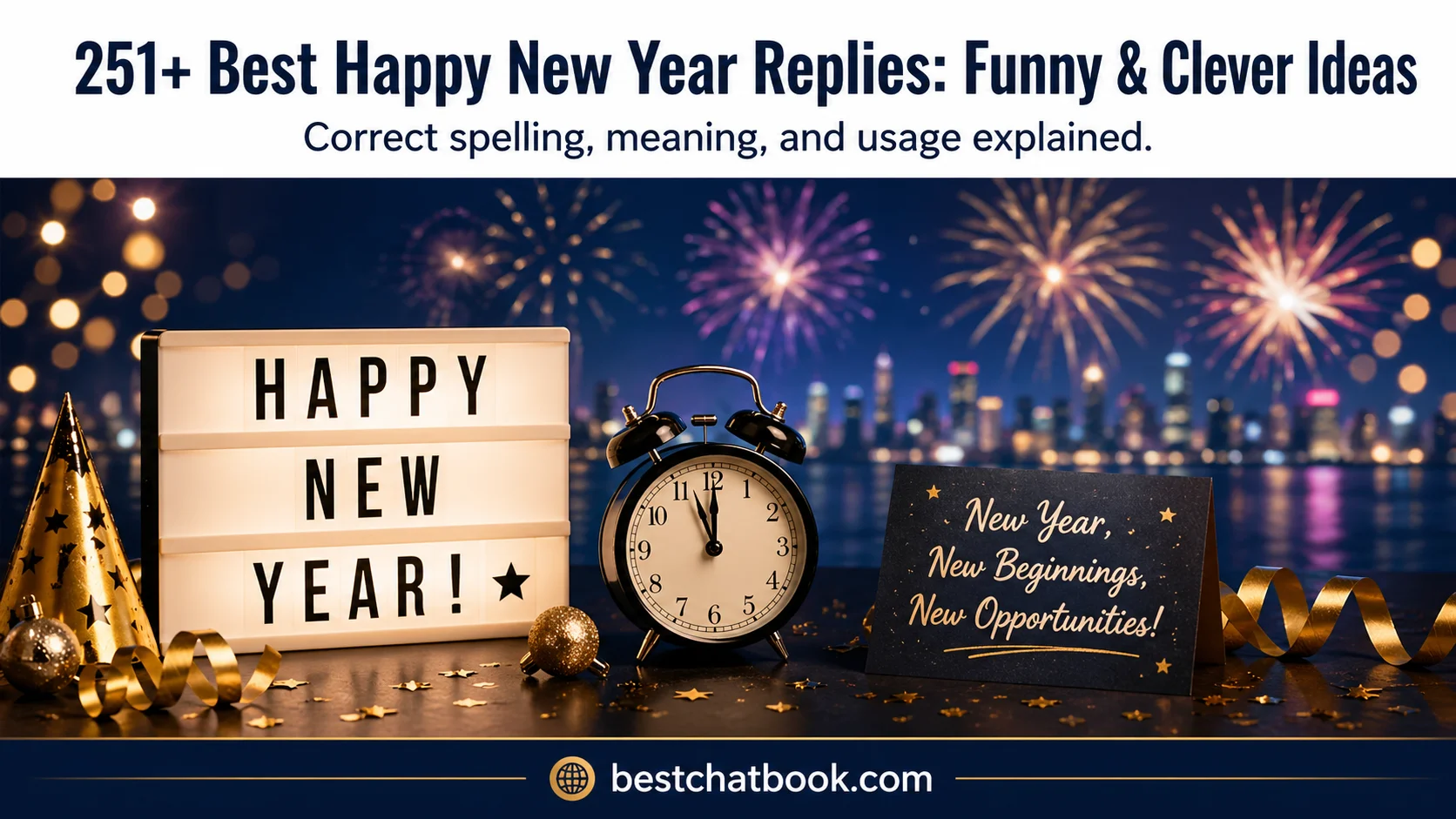 Best Happy New Year Replies: Funny & Clever Ideas