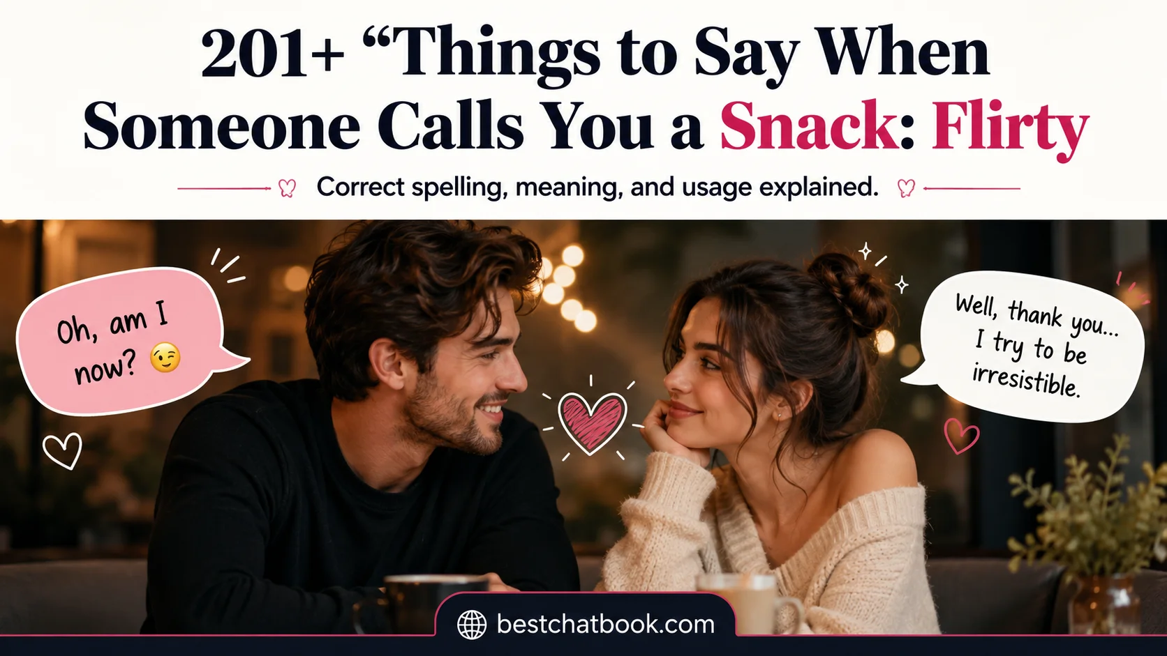 Things to Say When Someone Calls You a Snack: Flirty